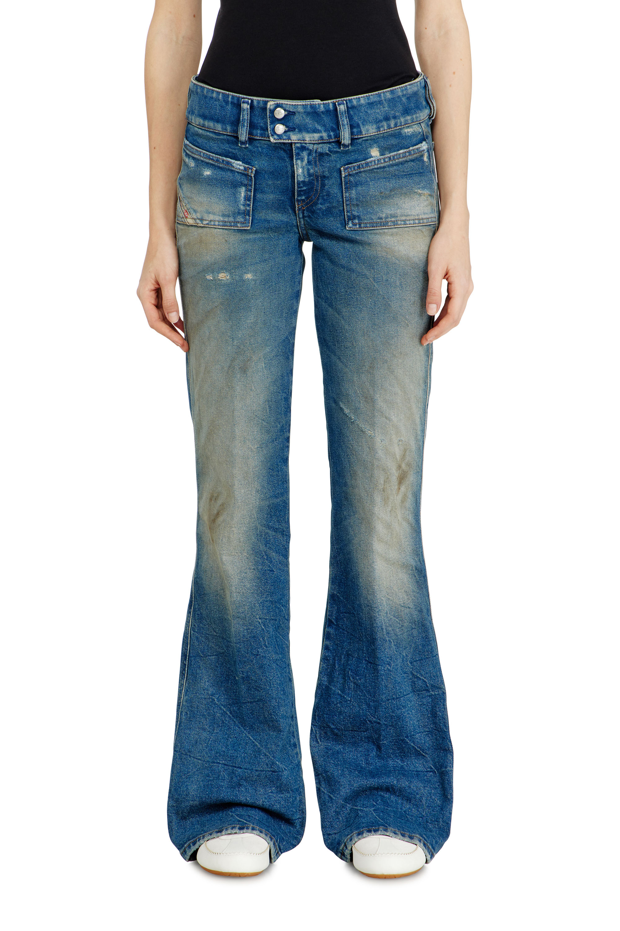 Diesel - Woman's Bootcut Jeans D-Hush 09N40, Medium blue - 1