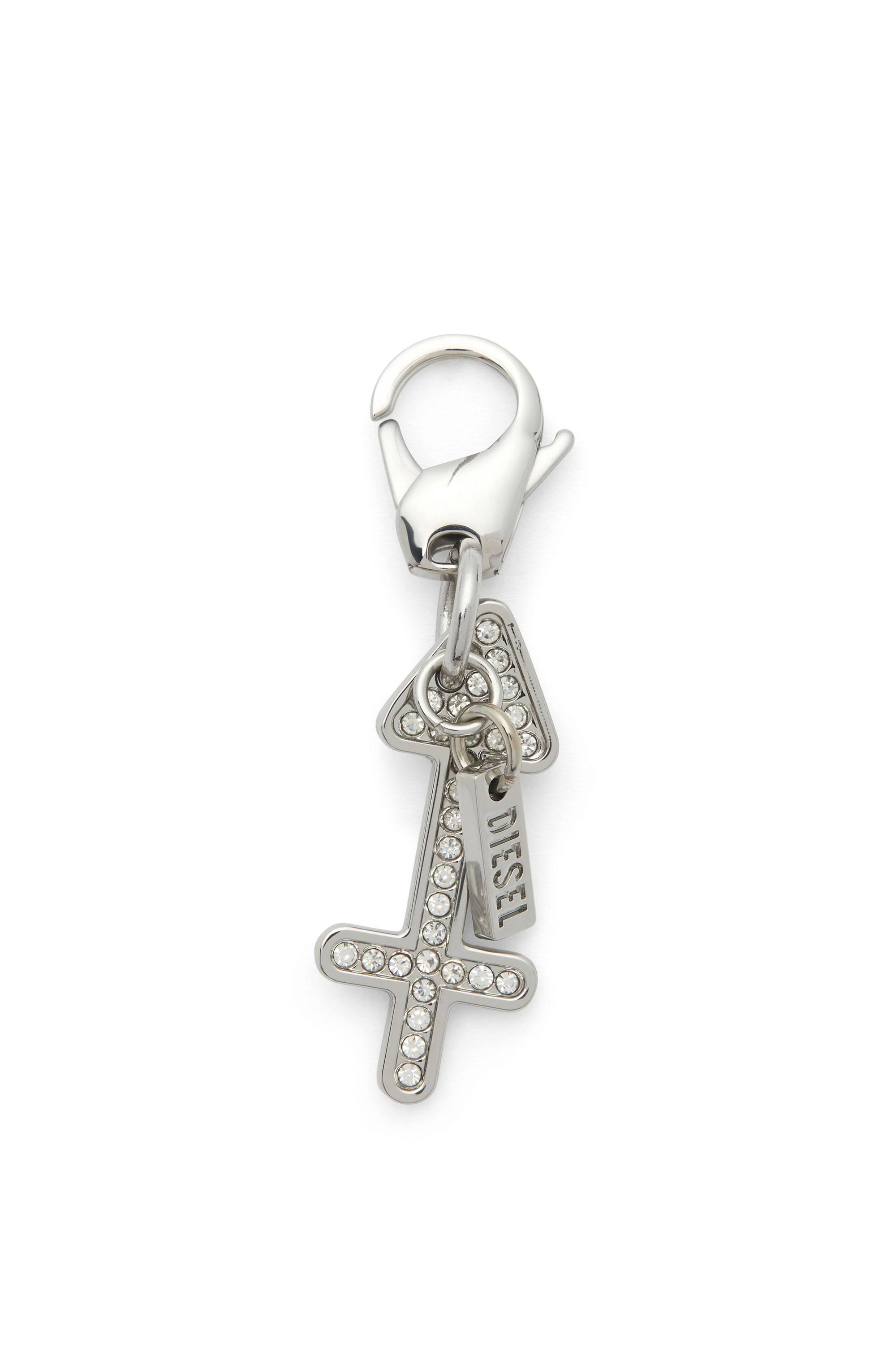 Diesel - CHARM SAGGITTARIUS, Unisex's Saggittarius metal charm with rhinestone details in Silver - 1