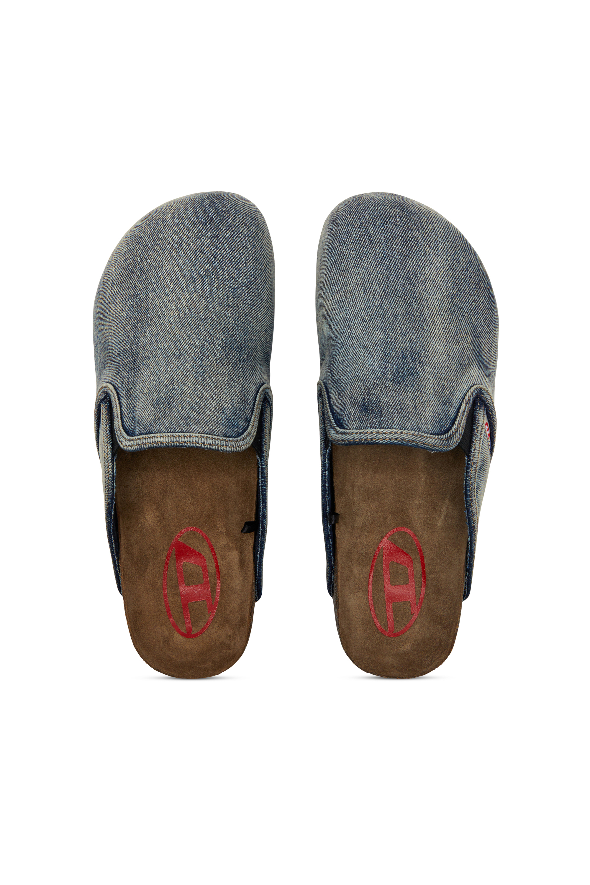 D-WOODSTOCK SLIP-ON, Dark Blue Diesel - D-WOODSTOCK SLIP-ON, Man's D-Woodstock-Denim mules in Dark Blue - 5