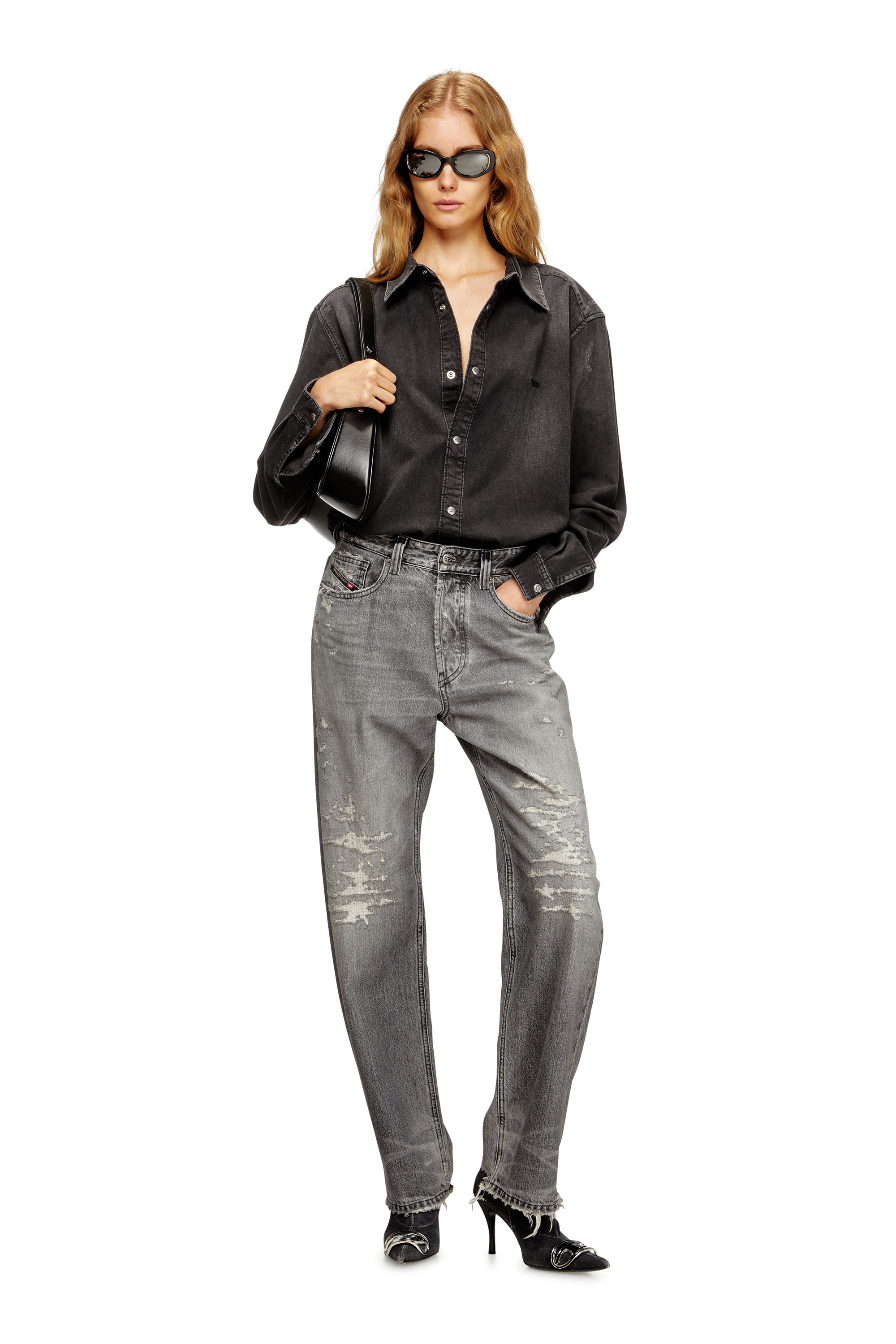 Diesel - Woman's Regular Jeans 1988 D-Ark 09M64, Grey - 2