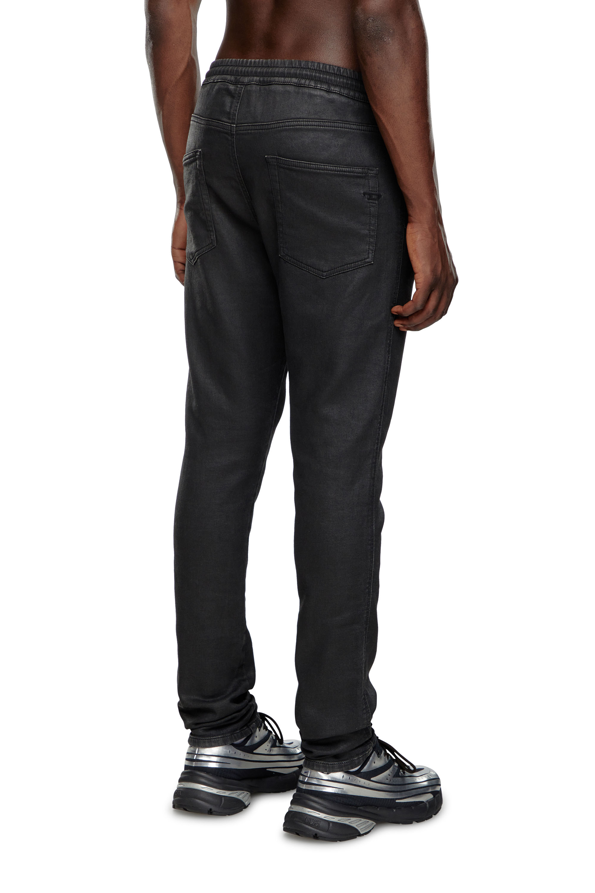 Diesel - Man Slim 2060 D-Strukt Joggjeans® 068LP, Black/Dark grey - Image 3