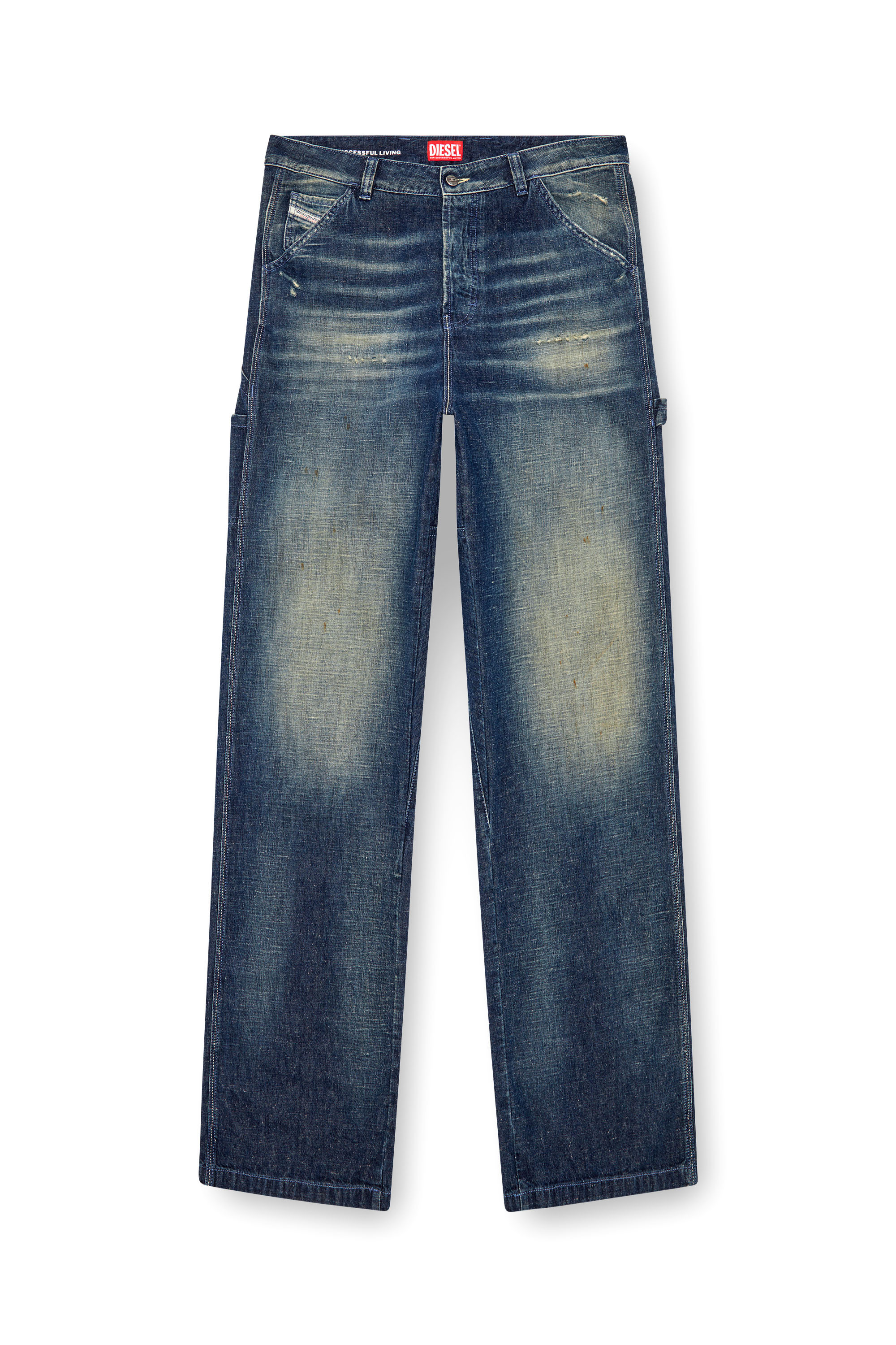 Diesel - Man Straight Jeans D-Livery 09J91, Dark Blue - Image 3