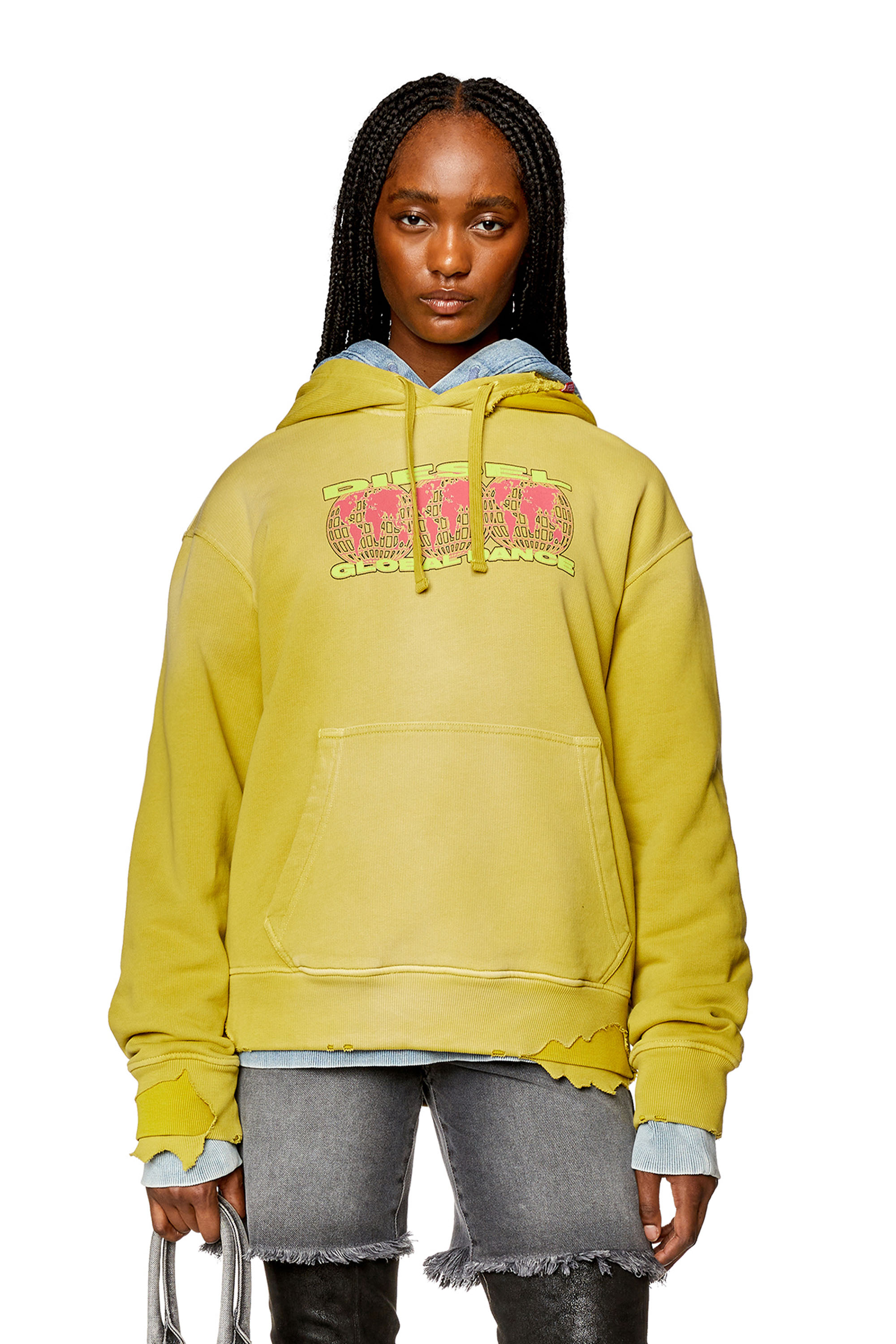 Diesel - F-MAXINNE-HOOD-DOB, Yellow - Image 1
