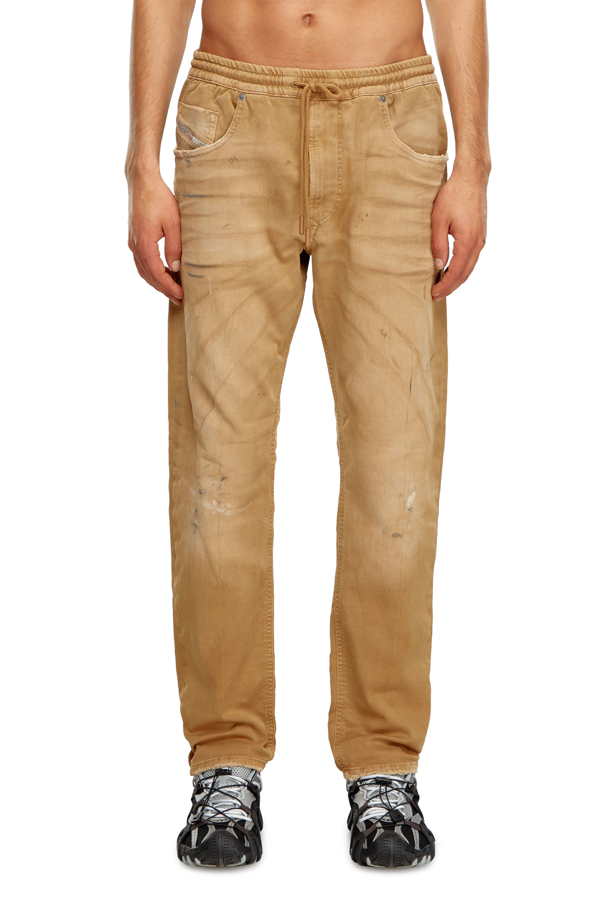 Diesel - Man Tapered 2030 D-Krooley Joggjeans® 068LW, Brown - Image 2