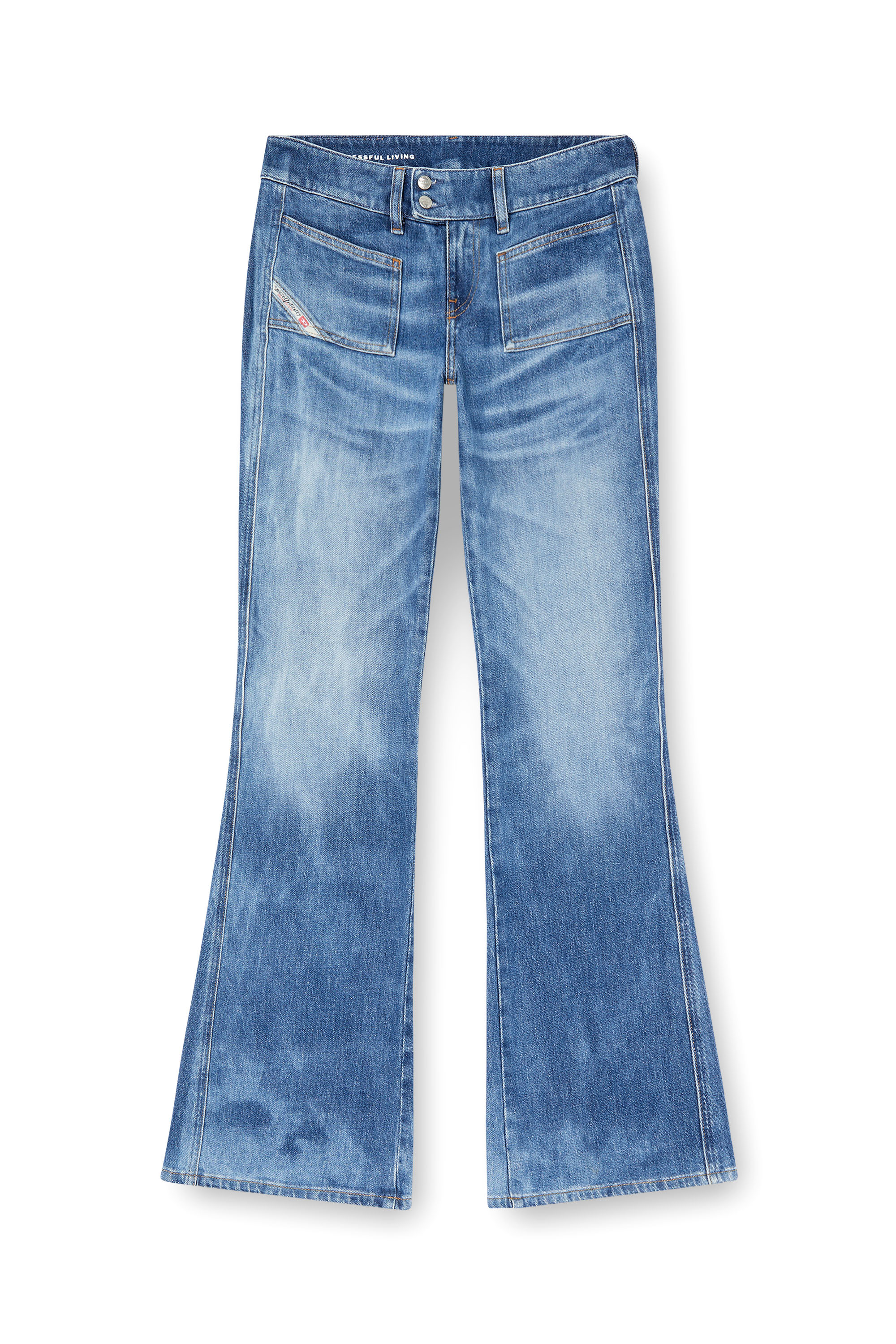 Diesel - Woman's Bootcut Jeans D-Hush 09L19, Medium blue - 2