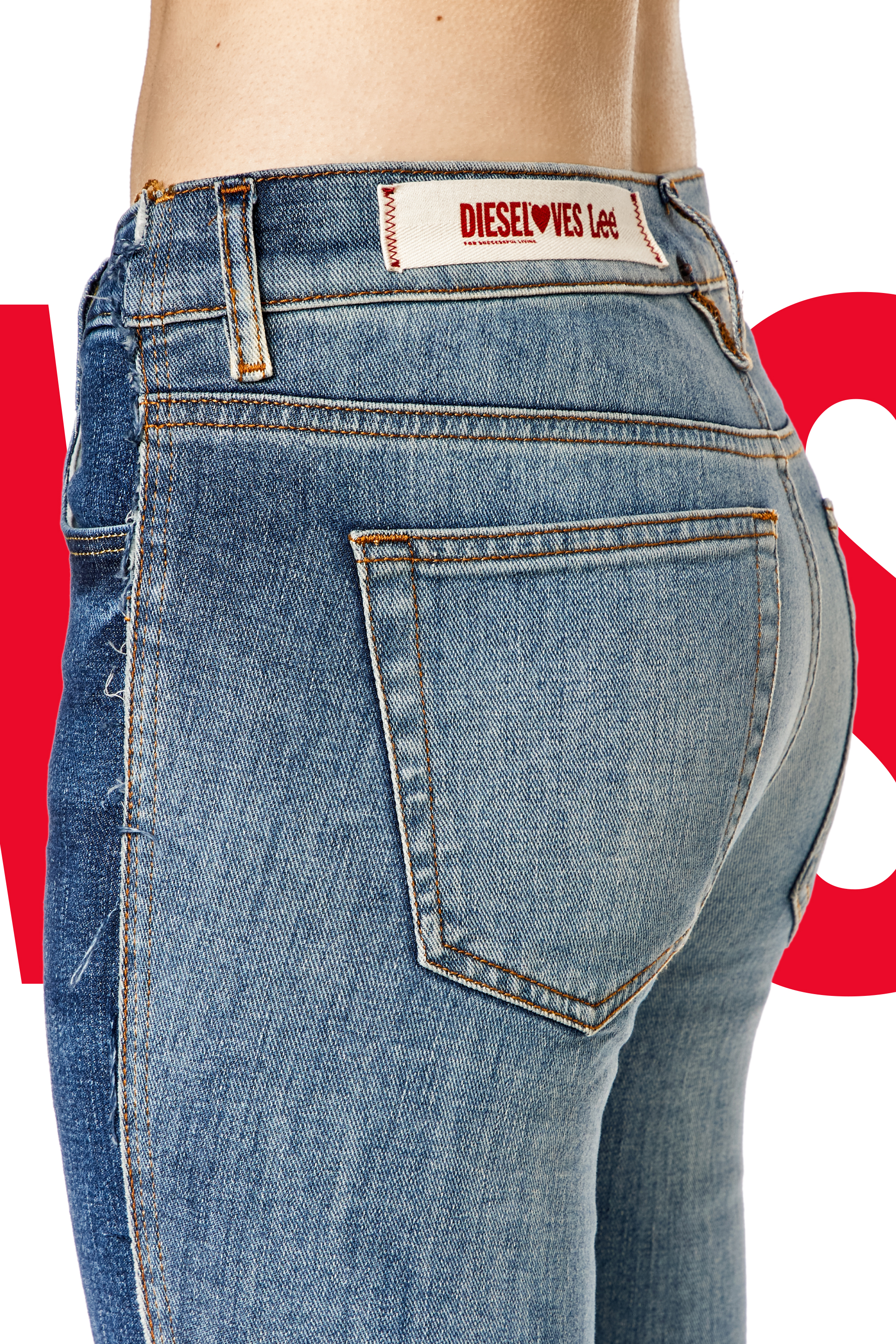 Diesel - Woman's Bootcut Jeans Dieseloves 02 09K46, Medium blue - 4