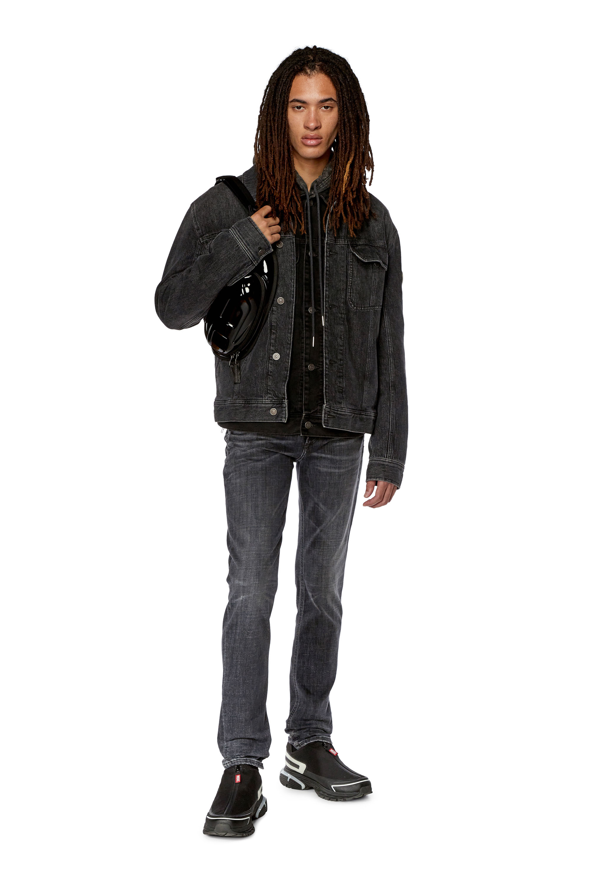 Diesel - Skinny Jeans 1979 Sleenker 09G37, Black/Dark grey - Image 4