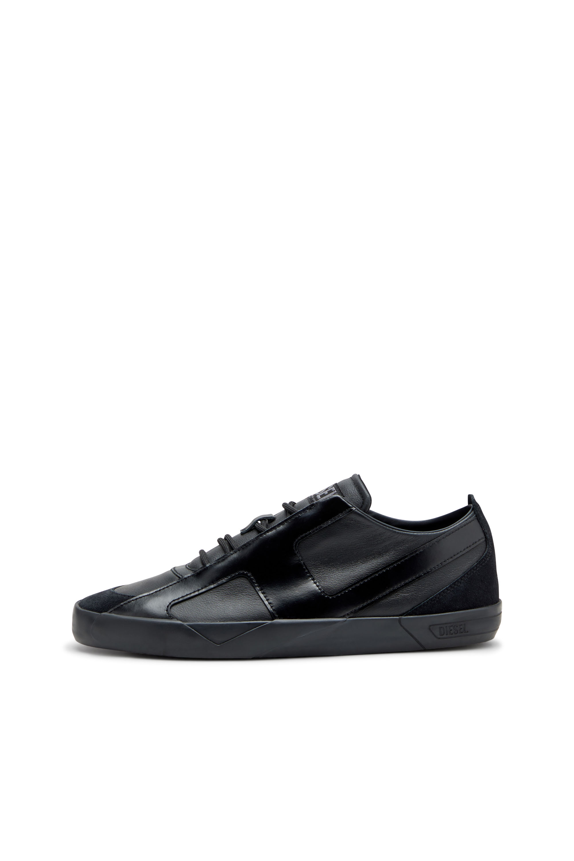 Diesel - S-SLANTE-D LOW, Man's S-Slante-D-Sneakers in suede and leather with D logo in Black - 8