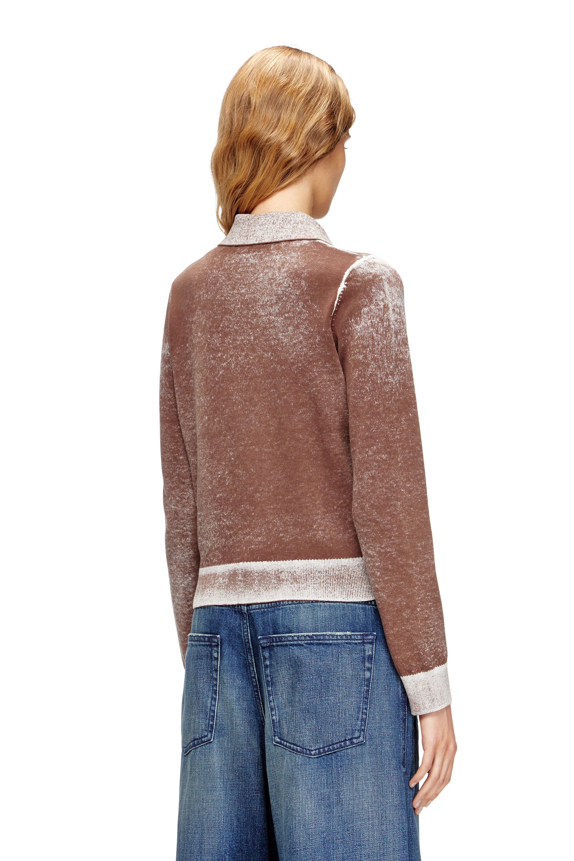 Diesel - M-LOREN, Woman's Cardigan with faded reverse print in null - 4