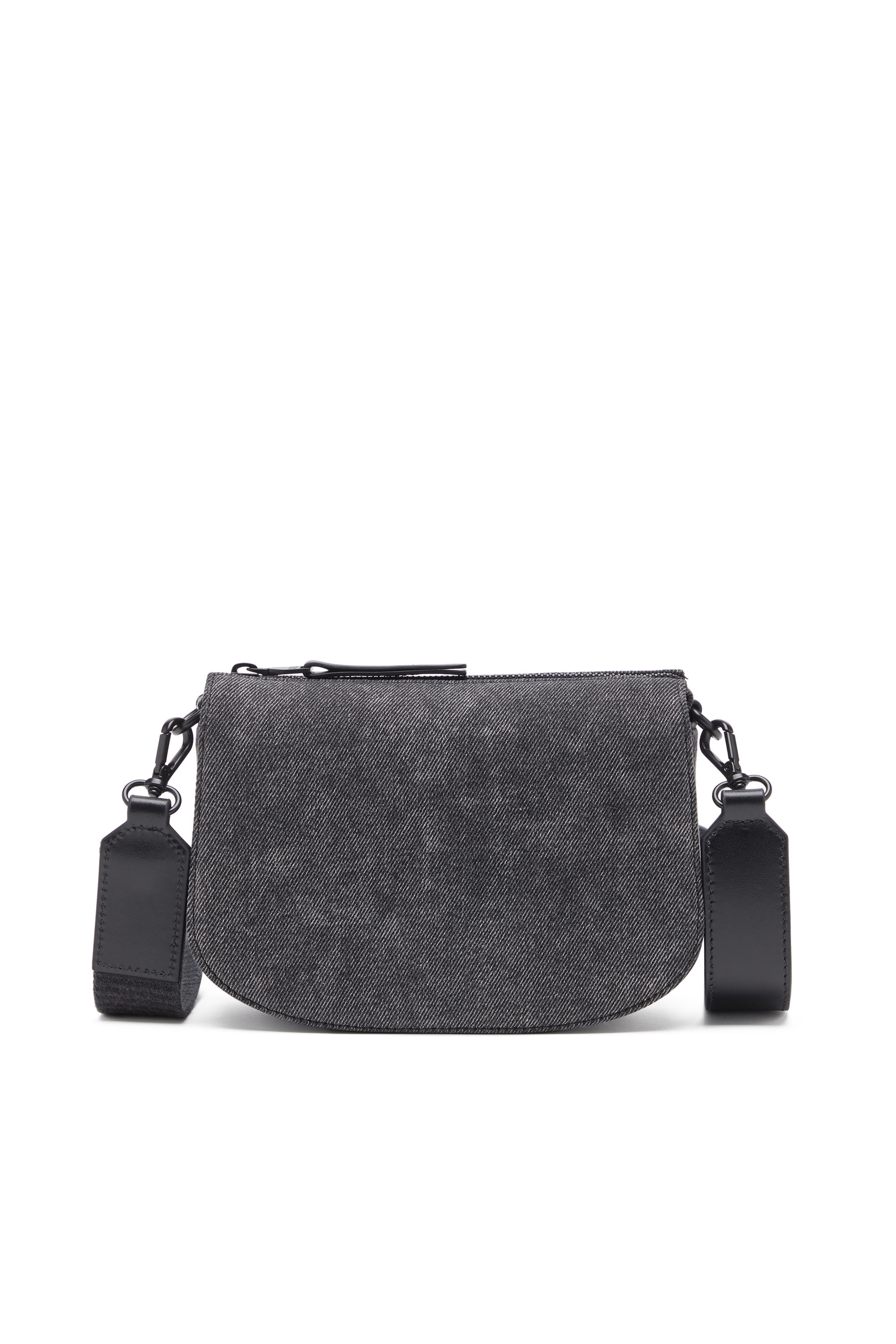 Diesel - 1DR CAMERA BAG, Man's 1DR-Camera bag in stonewashed denim in Black - 2