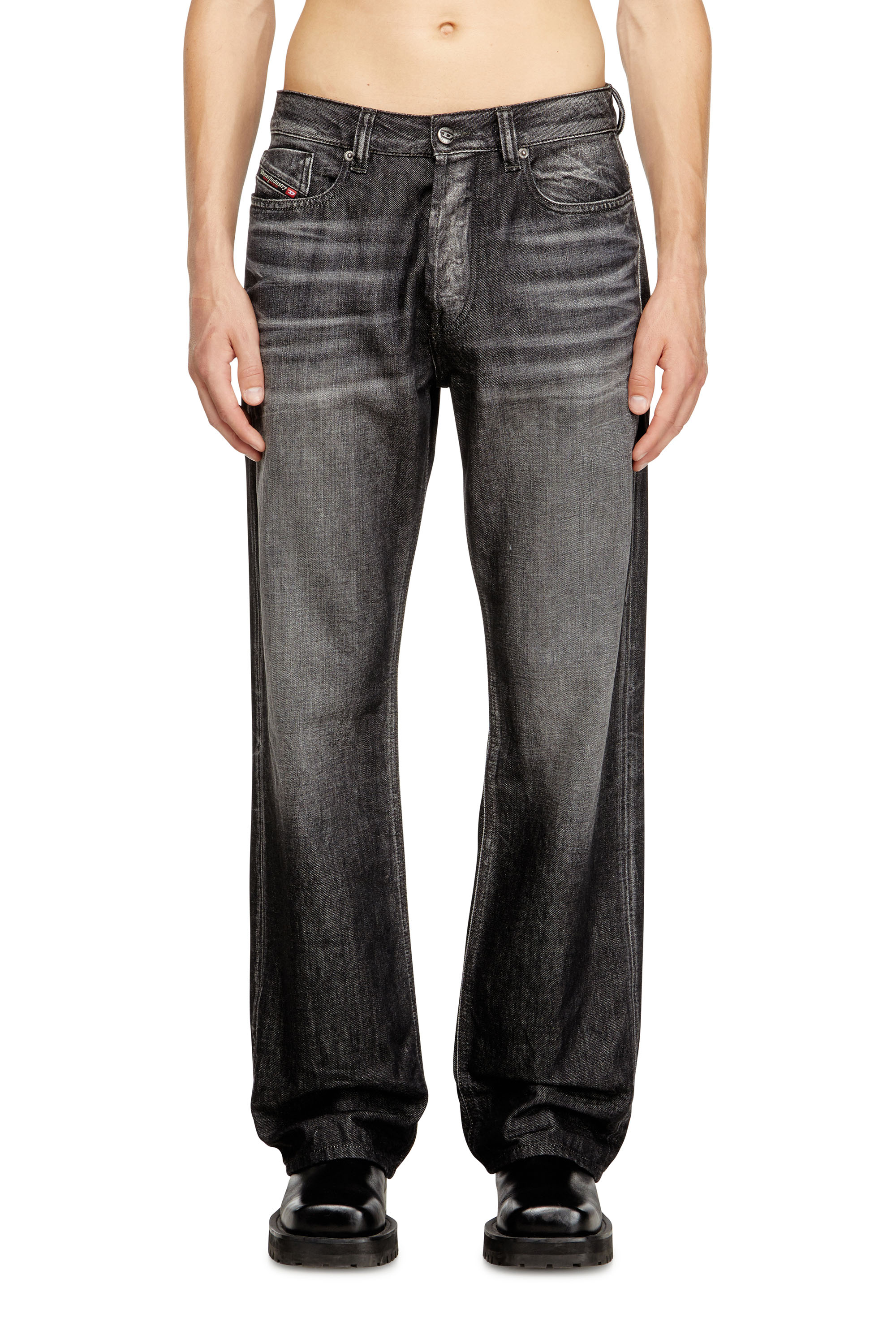 Relaxed Jeans 1980 D-Eeper 09M63, Black/Dark grey Diesel - Man's Relaxed Jeans 1980 D-Eeper 09M63, Black/Dark grey - 3