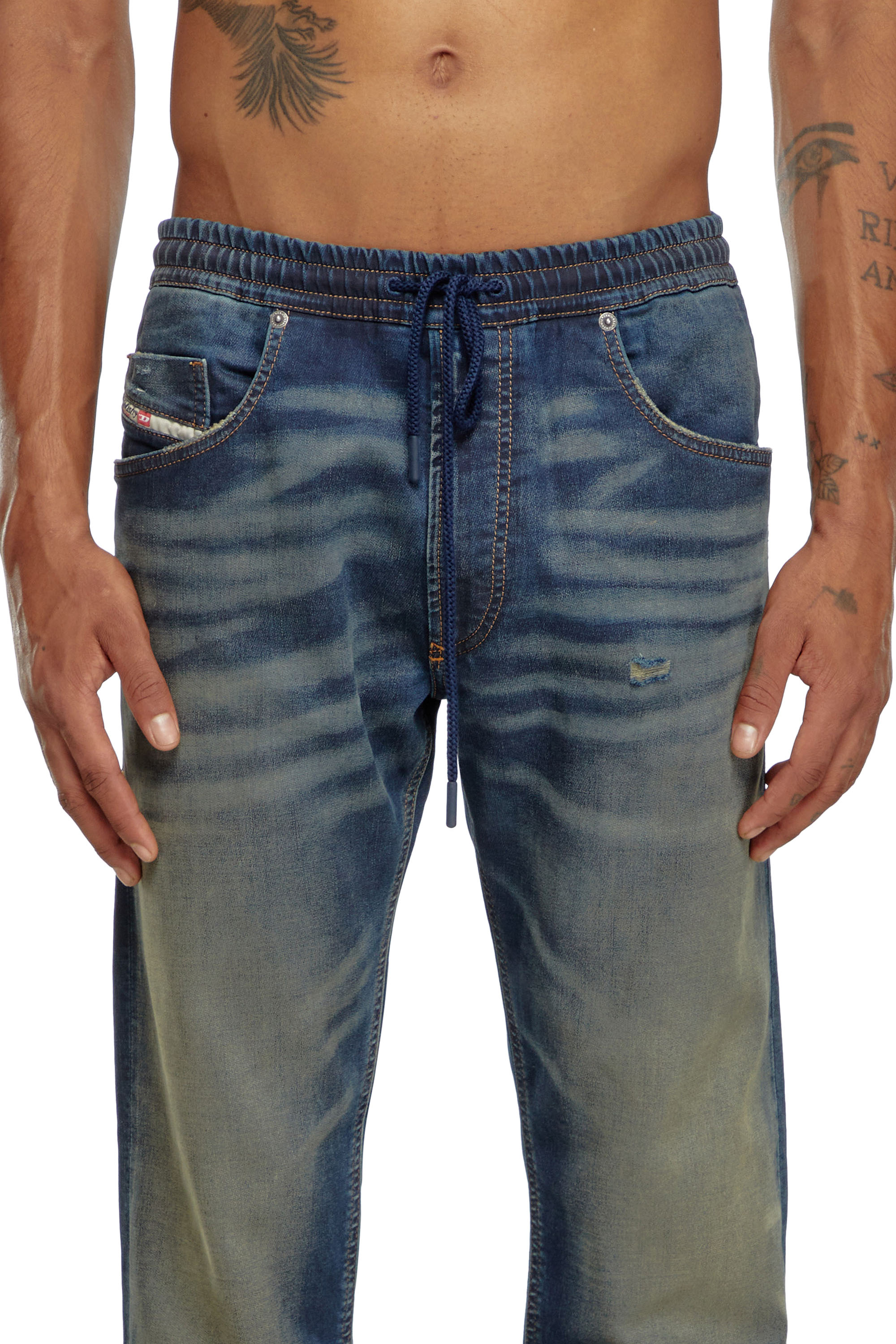 Diesel - Man Tapered 2030 D-Krooley Joggjeans® 09J34, Dark Blue - Image 4