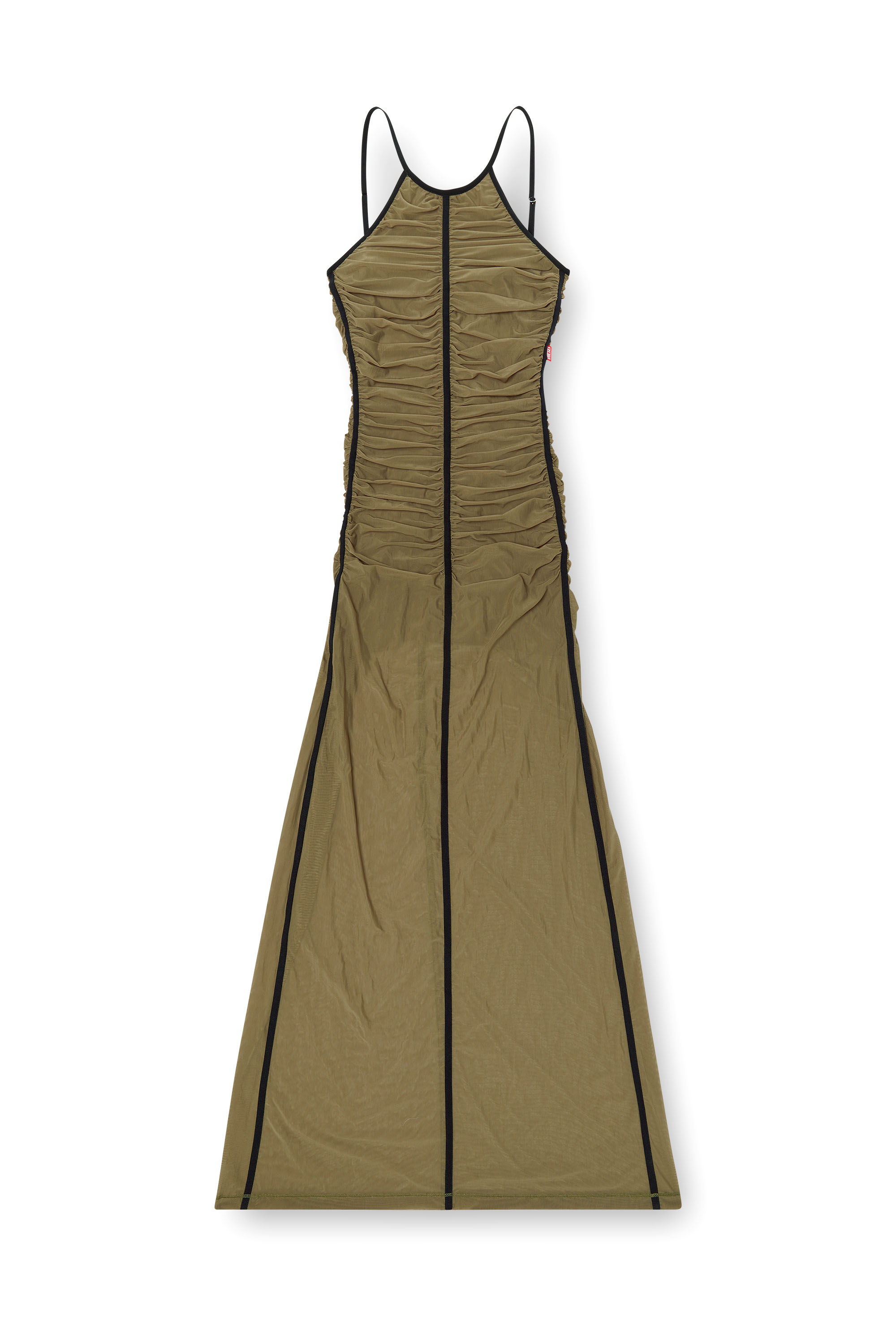 Diesel - D-AMAMI, Woman's Maxi dress with spaghetti straps in Green - 5