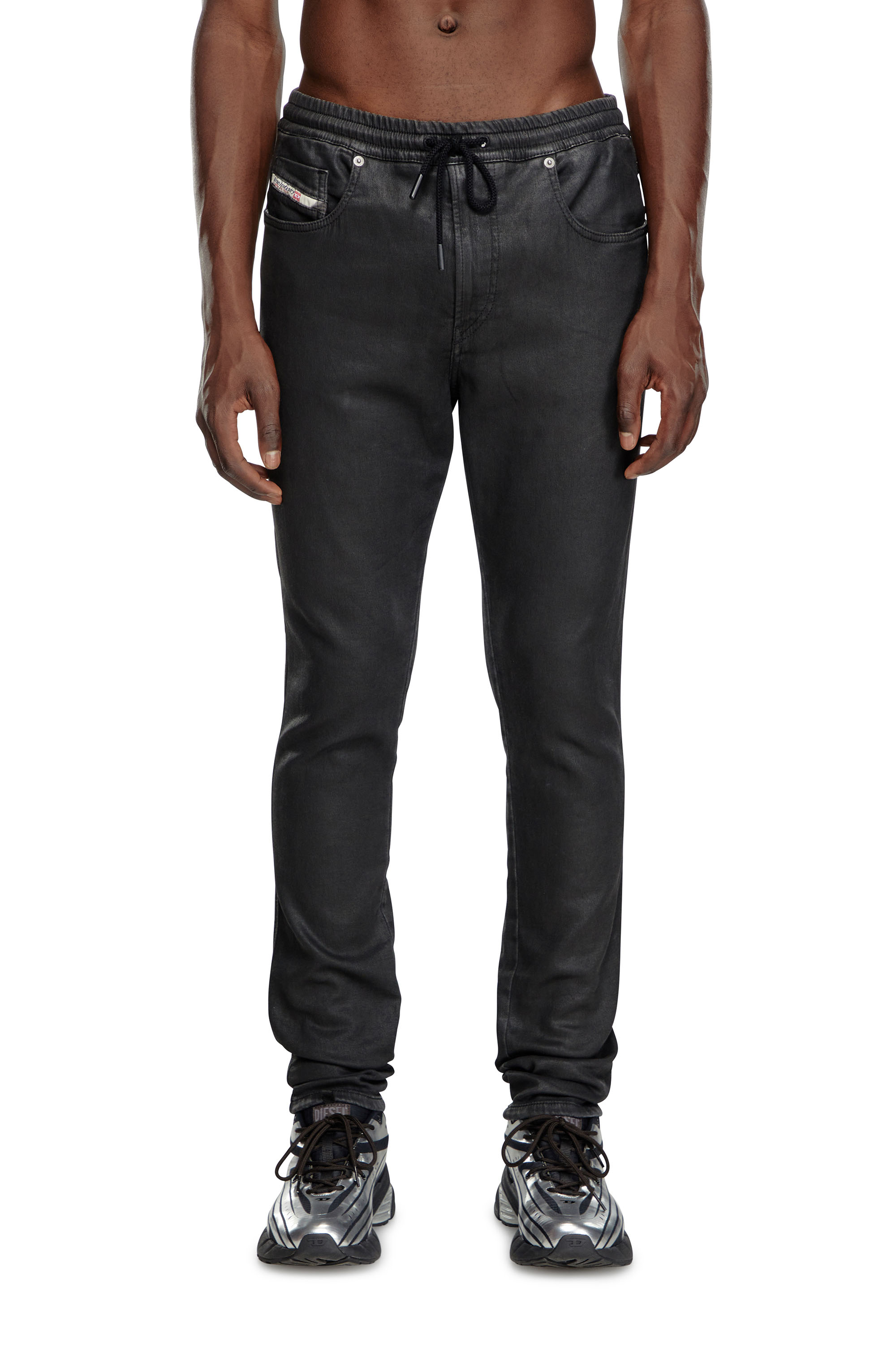 Diesel - Man Slim 2060 D-Strukt Joggjeans® 068LP, Black/Dark grey - Image 2