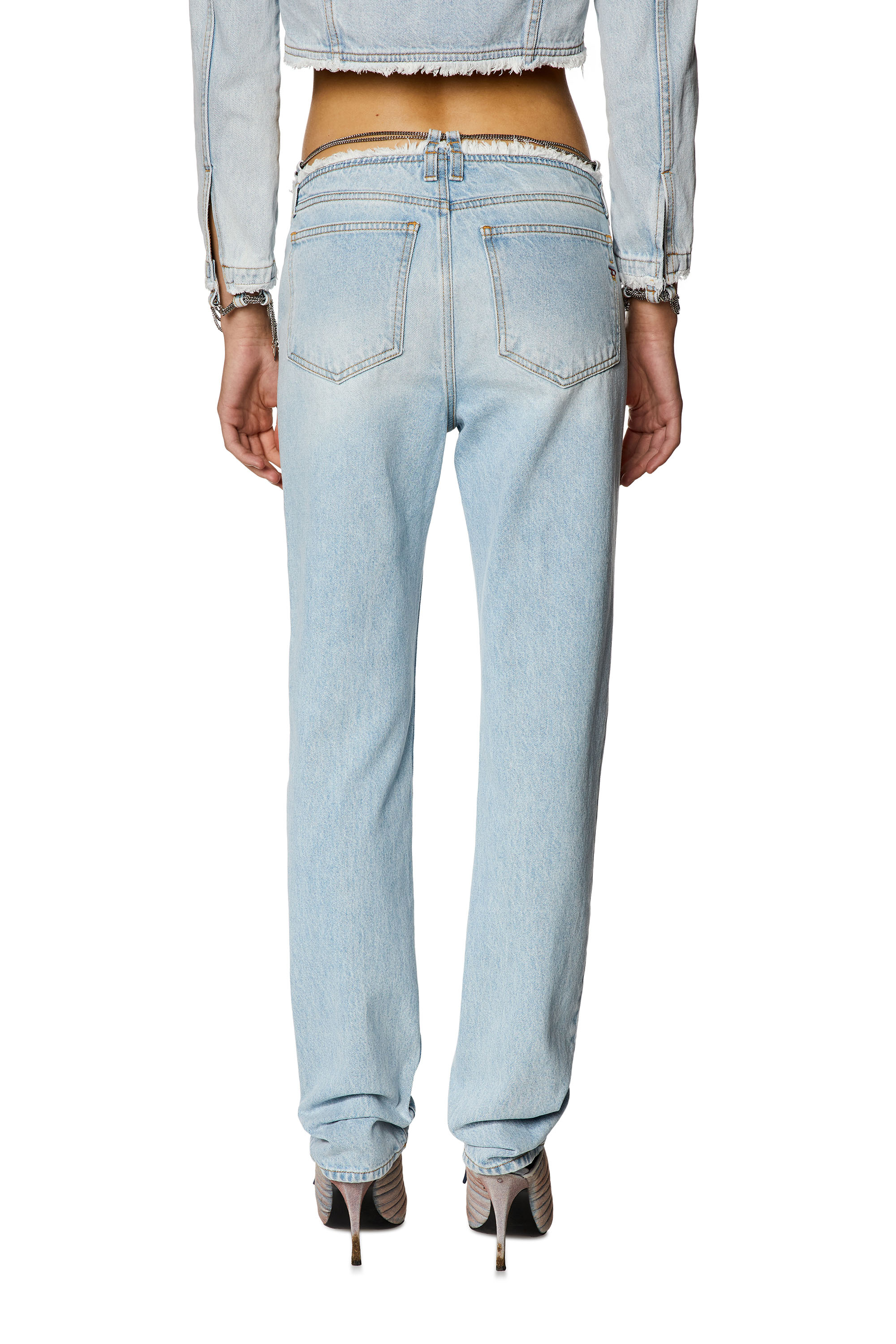 Diesel - Straight Jeans 2002 0NLAA, Light Blue - Image 2