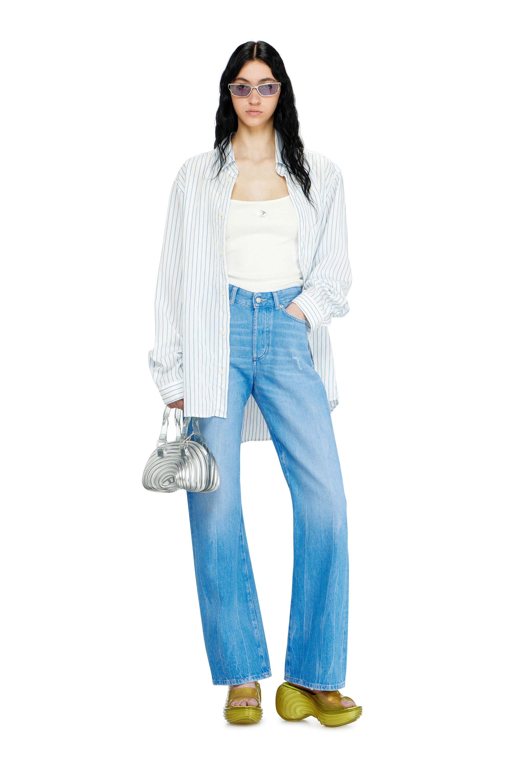 Diesel - MELISSA QUANTUM PLATFORM, Woman's Platform mule in Melflex&reg; in Yellow - 2