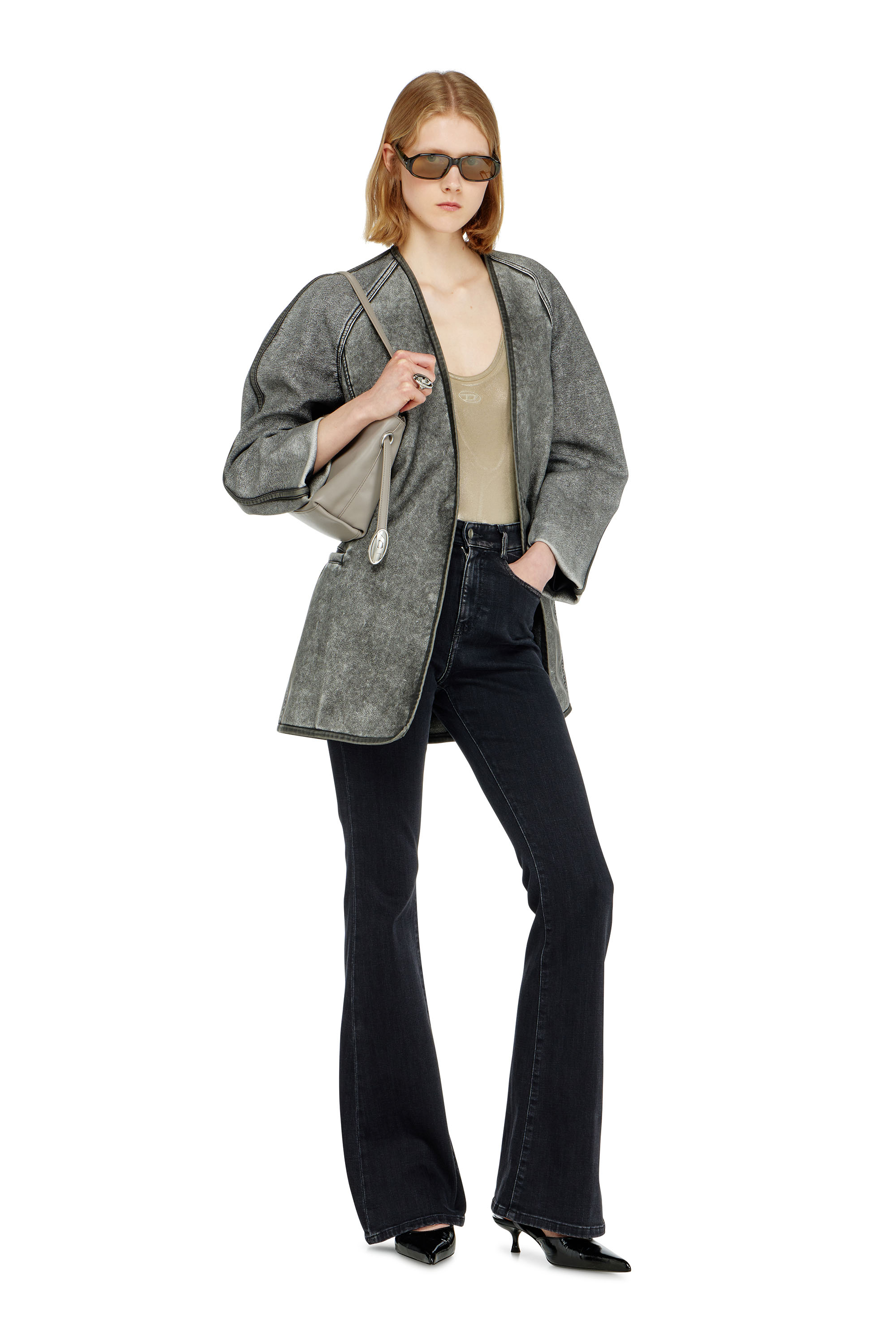 Diesel - G-ALAX, Woman's Cardigan jacket with cocoon sleeves in null - 1