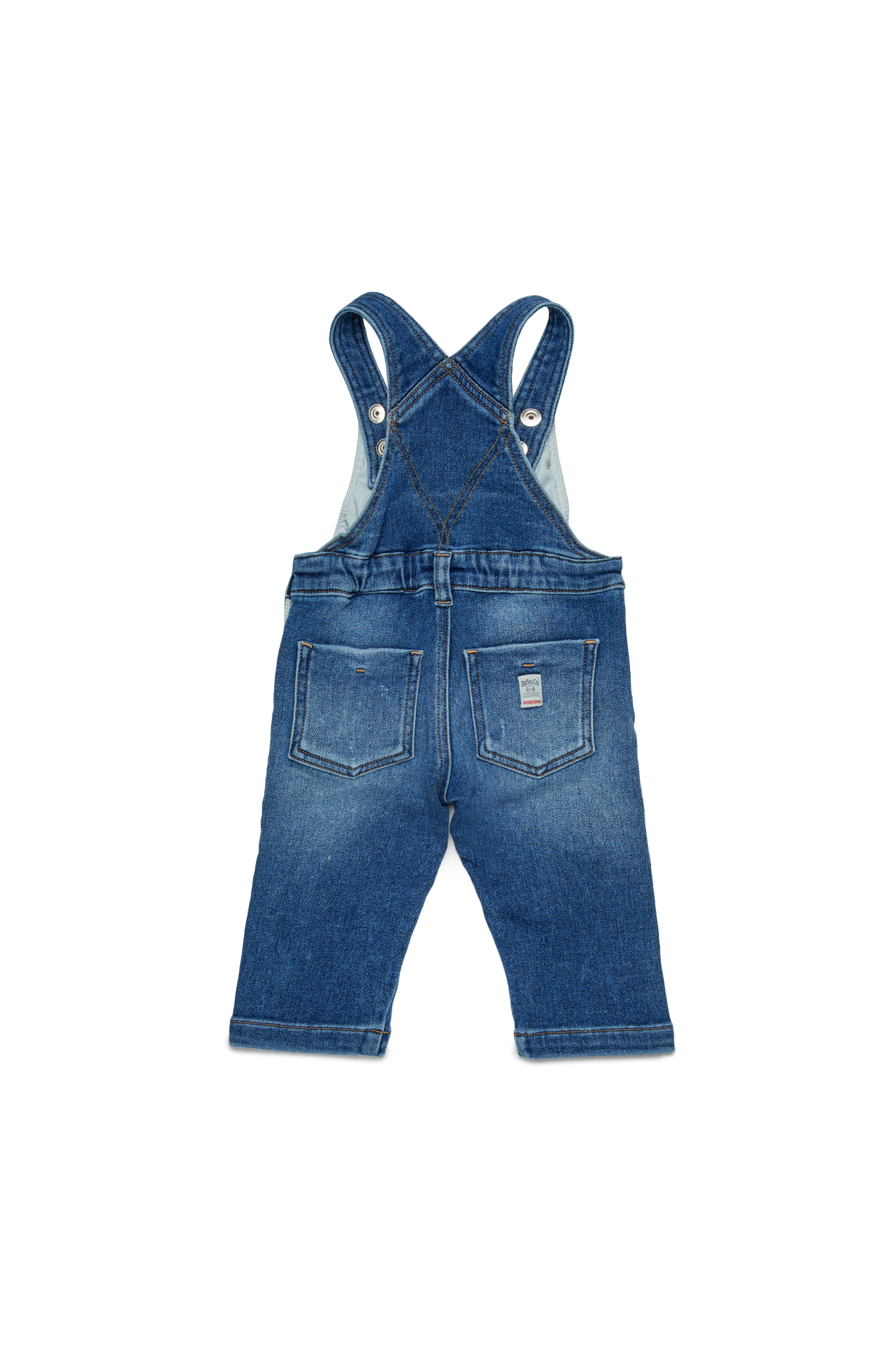 Diesel - JARRIB JJJ, Unisex's Cotton overalls with pockets in Medium blue - 2