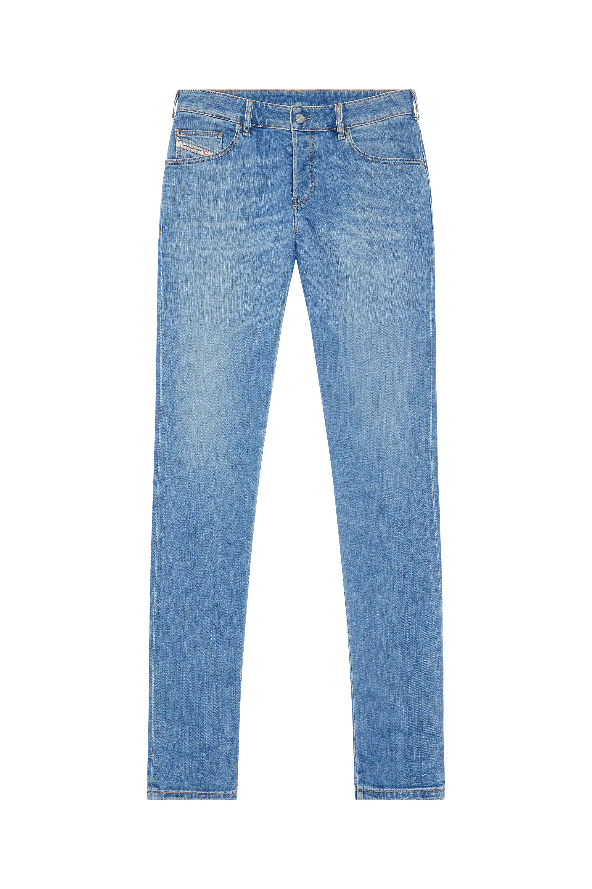 Diesel - Tapered Jeans D-Yennox 09F77, Light Blue - Image 5