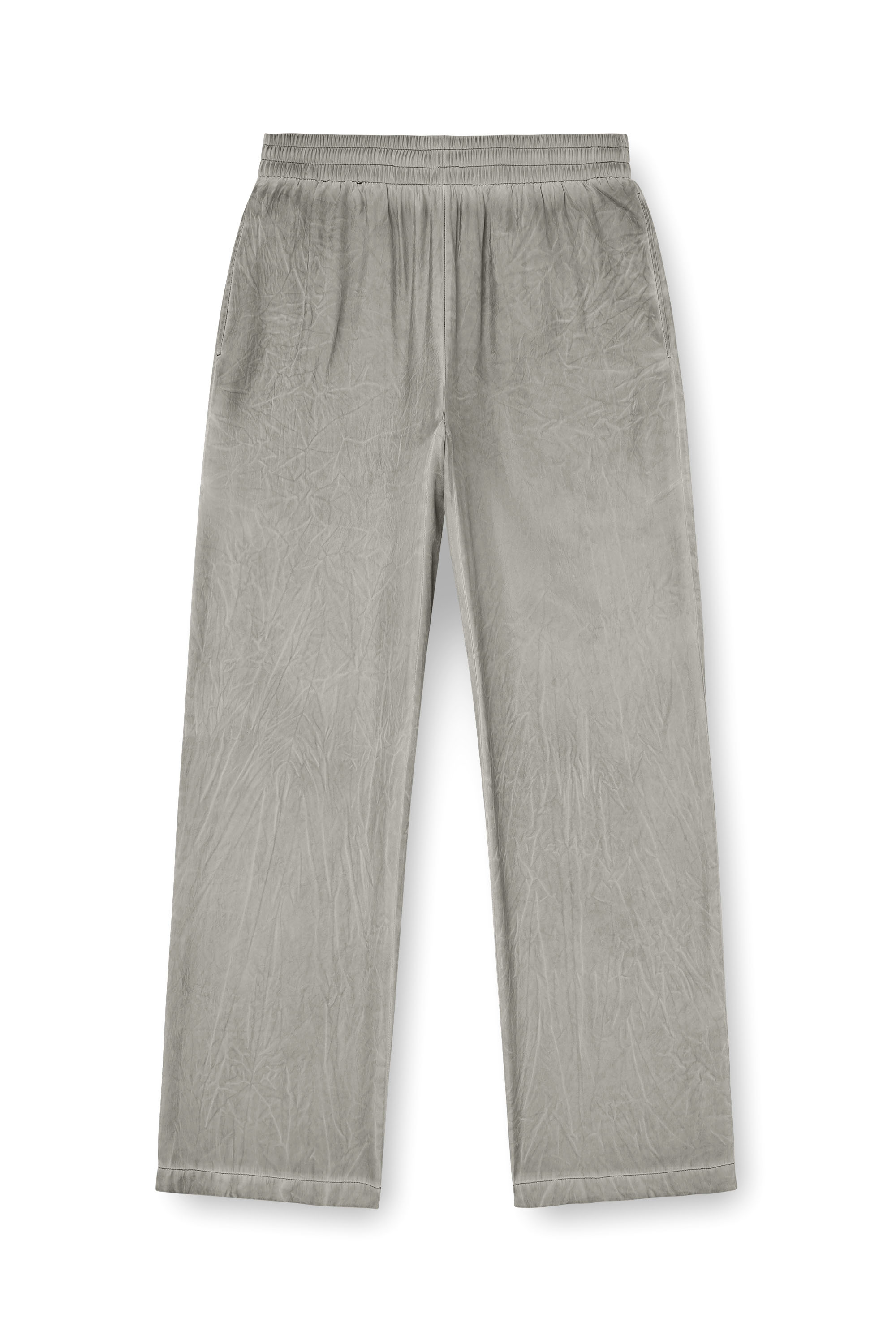 Diesel - P-LEON, Unisex's Fluid crinkled track pants in Grey - 3