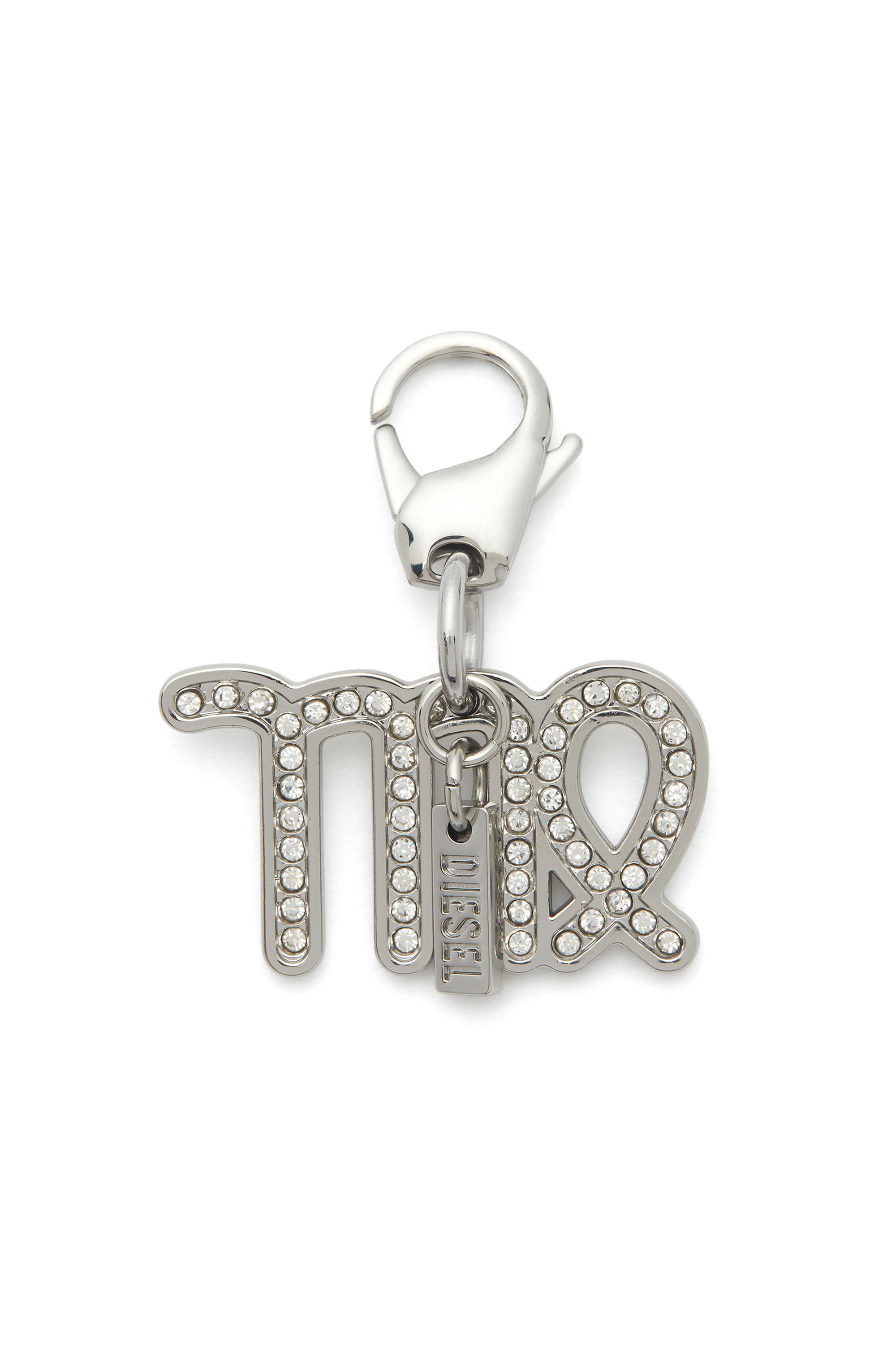 Diesel - CHARM VIRGO, Unisex's Virgo metal charm with rhinestone details in Silver - 1