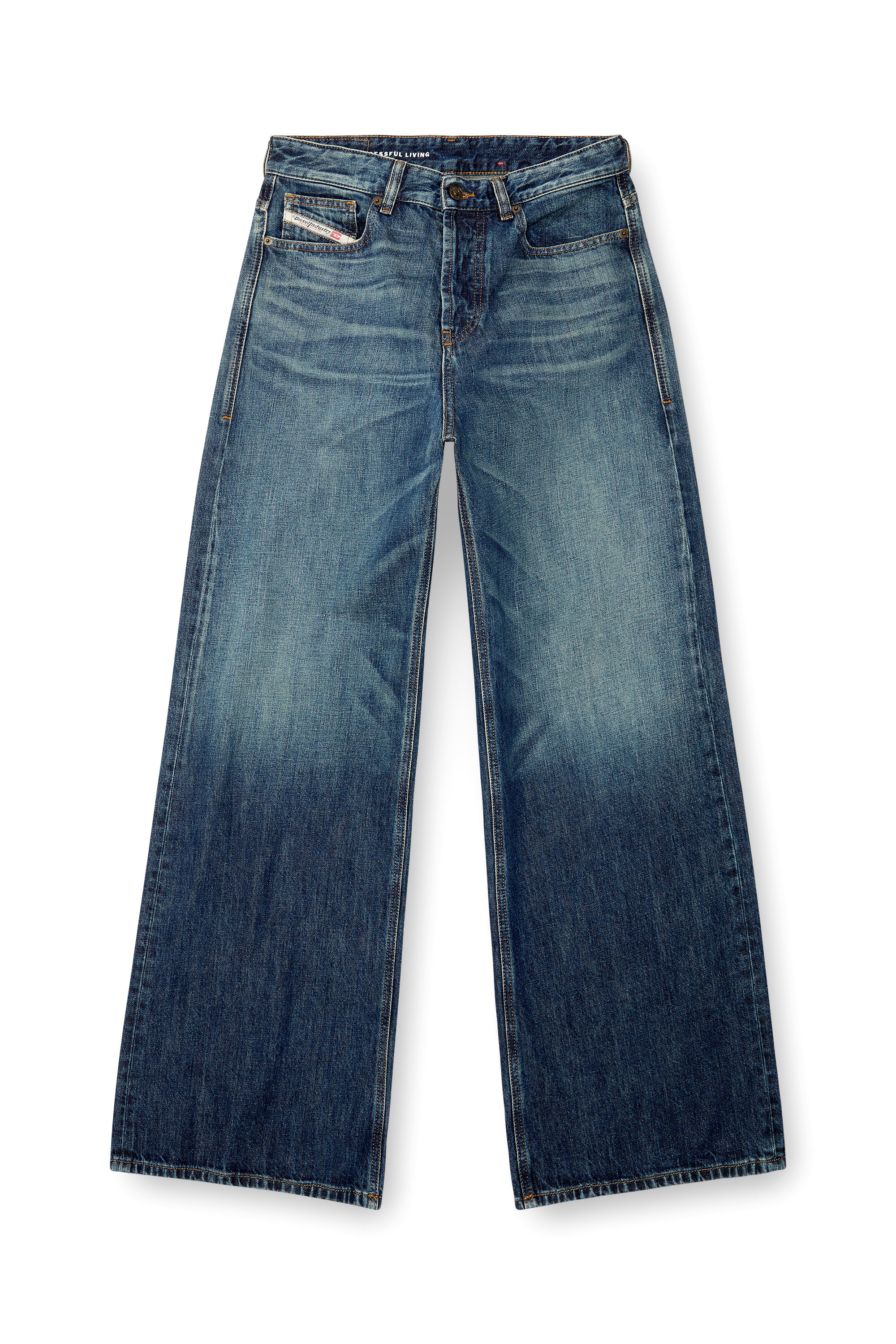 Diesel - Woman's Relaxed Jeans 1996 D-Sire 09H59, Dark Blue - 2