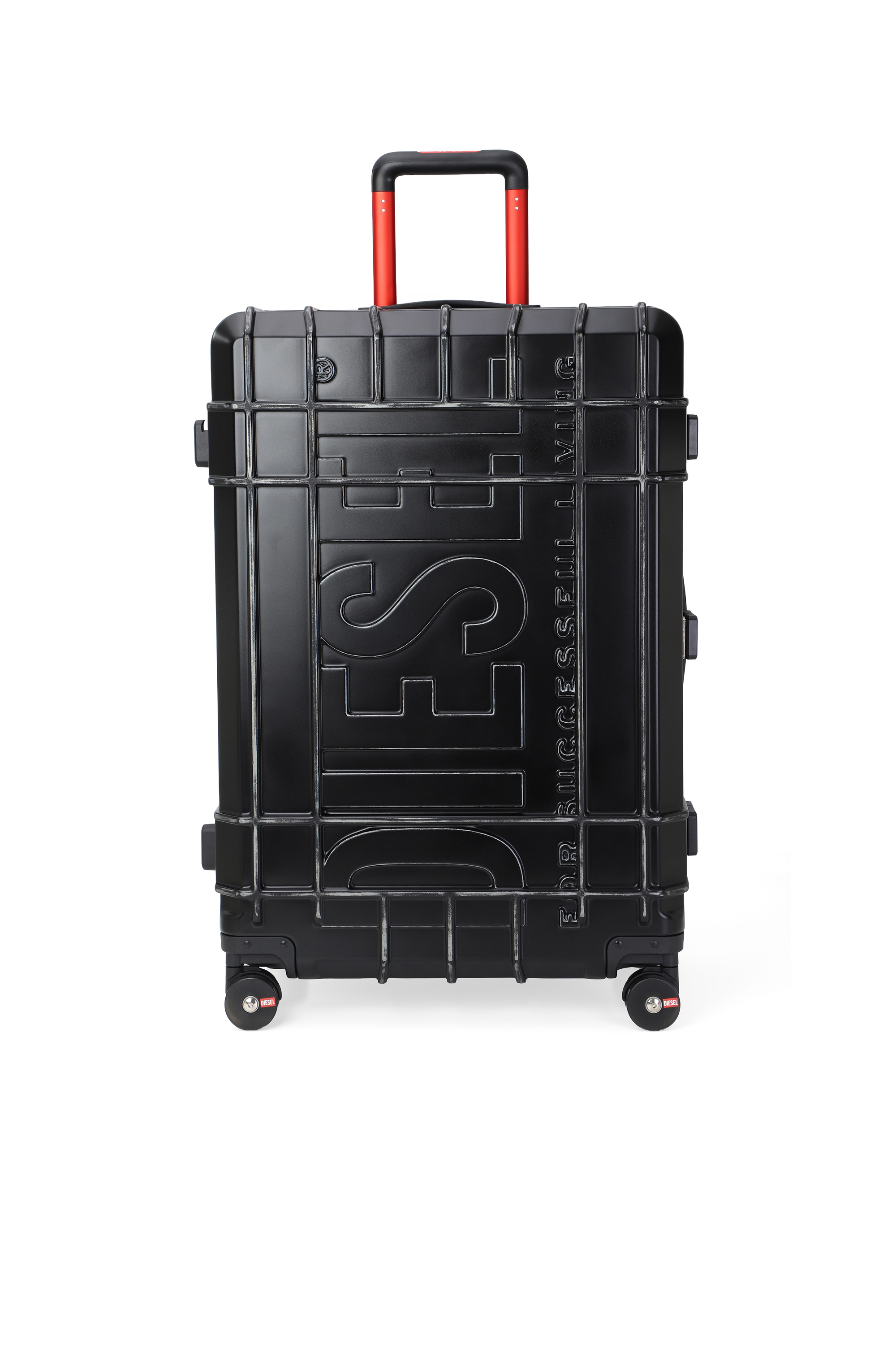 Diesel - DIESEL PC STRONG IMAGE TROLLEY- DSL003, Unisex's Rugged suitcase size L in Black - 2