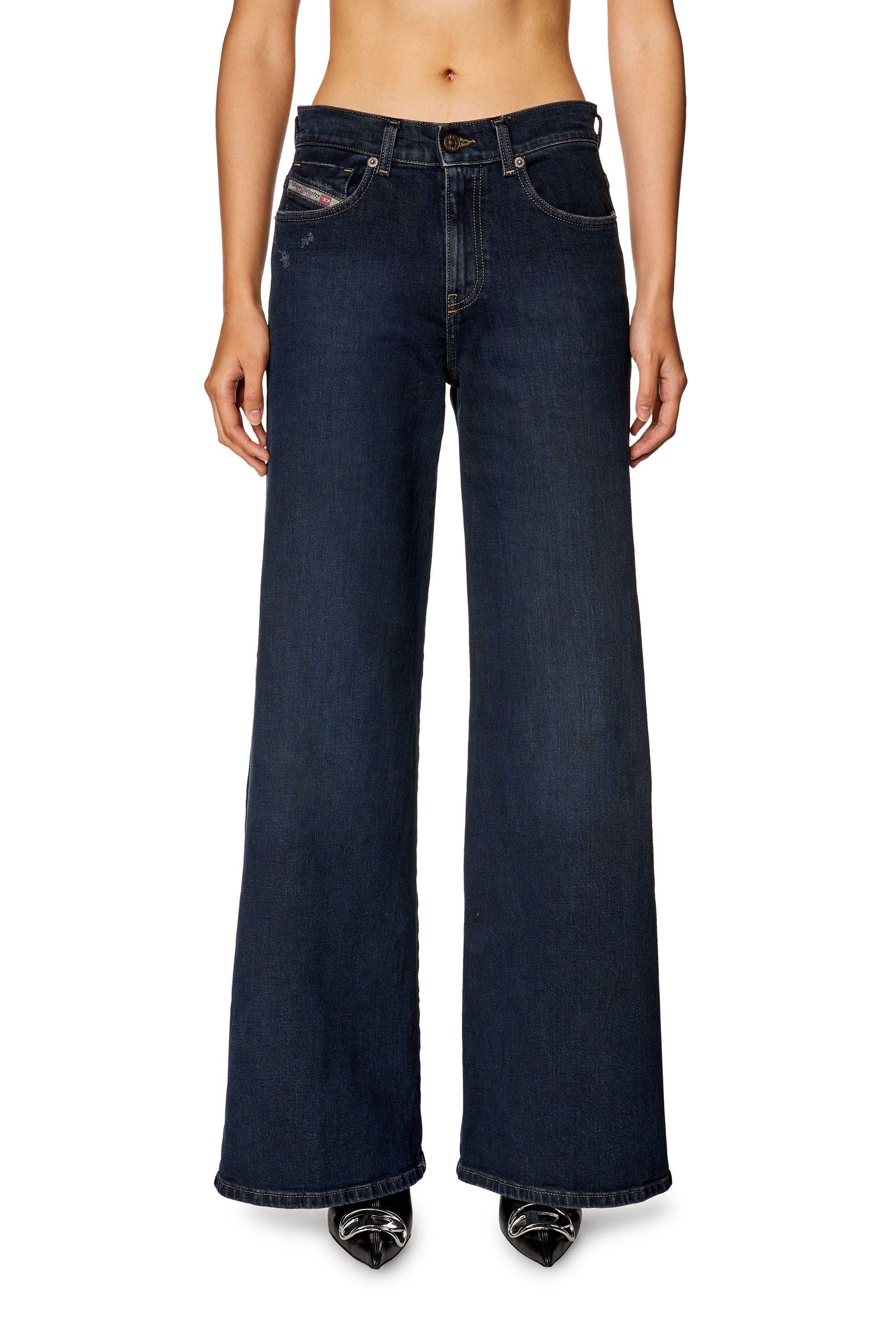 Diesel - Bootcut and Flare Jeans 1978 D-Akemi 09H48, Dark Blue - Image 1