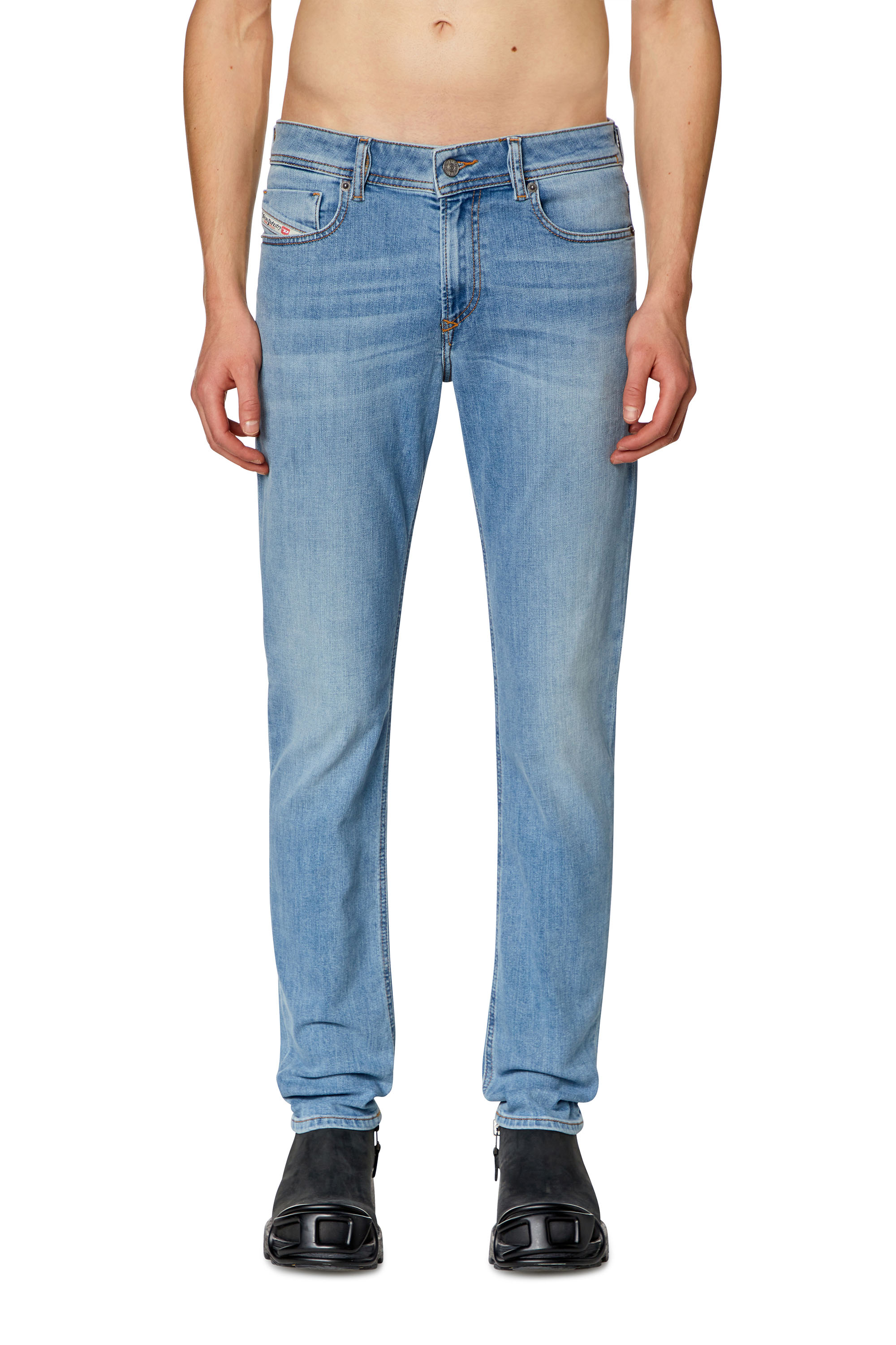 Diesel - Man's Skinny Jeans 1979 Sleenker 09H62, Light Blue - 3